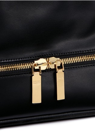 Detail View - Click To Enlarge - ALEXANDER MCQUEEN - Drawstring top flap leather backpack