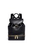 Main View - Click To Enlarge - ALEXANDER MCQUEEN - Drawstring top flap leather backpack