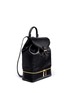 Figure View - Click To Enlarge - ALEXANDER MCQUEEN - Drawstring top flap leather backpack