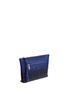 Front View - Click To Enlarge - ALEXANDER MCQUEEN - Spinal cord gradient leather zip pouch