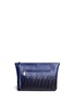 Main View - Click To Enlarge - ALEXANDER MCQUEEN - Spinal cord gradient leather zip pouch