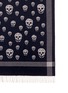 Detail View - Click To Enlarge - ALEXANDER MCQUEEN - Classic skull wool-cashmere blanket