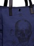 Detail View - Click To Enlarge - ALEXANDER MCQUEEN - Skull tattoo print canvas tote bag