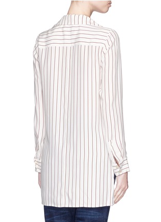 Back View - Click To Enlarge - FRAME - 'Le High Low Popover' stripe tunic shirt
