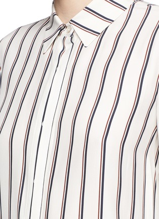 Detail View - Click To Enlarge - FRAME - 'Le Classic' stripe silk shirt