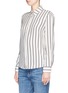 Front View - Click To Enlarge - FRAME - 'Le Classic' stripe silk shirt