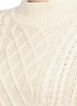 Detail View - Click To Enlarge - FRAME - 'Le Cable' wool-yak blend sweater