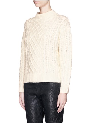 Front View - Click To Enlarge - FRAME - 'Le Cable' wool-yak blend sweater