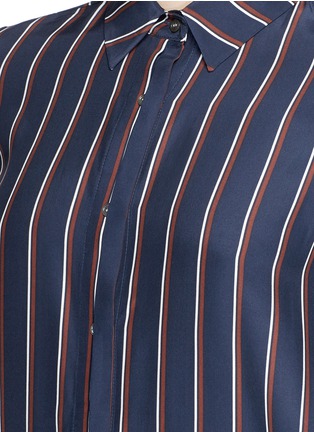 Detail View - Click To Enlarge - FRAME - 'Le Classic' stripe silk shirt
