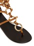 Detail View - Click To Enlarge - 73426 - 'Rock' metal ringlet mirror leather sandals