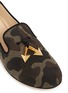 Detail View - Click To Enlarge - 73426 - 'Dalila' camouflage print canvas slip-ons