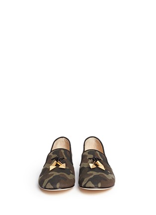 Figure View - Click To Enlarge - 73426 - 'Dalila' camouflage print canvas slip-ons