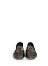 Figure View - Click To Enlarge - 73426 - 'Dalila' stiletto logo charm metallic leather slip-ons