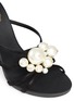 Detail View - Click To Enlarge - RENÉ CAOVILLA - 'Wendy' faux pearl leather mule sandals