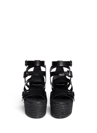 Figure View - Click To Enlarge - PIERRE HARDY - Leather espadrille platform sandals