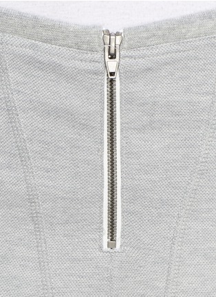 Detail View - Click To Enlarge - T BY ALEXANDER WANG - Zip stretch piqué long johns