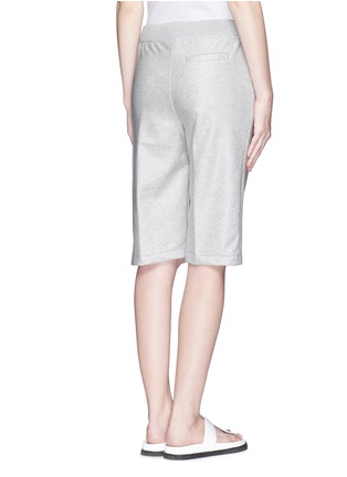 Back View - Click To Enlarge - T BY ALEXANDER WANG - Coated French terry sweat shorts