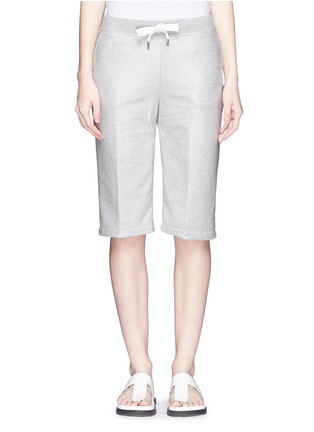 Main View - Click To Enlarge - T BY ALEXANDER WANG - Coated French terry sweat shorts