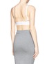 Back View - Click To Enlarge - T BY ALEXANDER WANG - Stretch piqué triangle sports bra