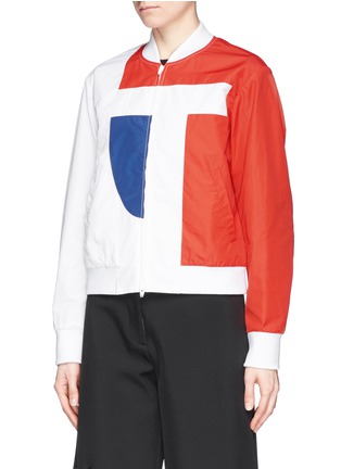 Front View - Click To Enlarge - T BY ALEXANDER WANG - Tech logo poplin track jacket