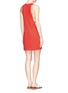 Back View - Click To Enlarge - T BY ALEXANDER WANG - Plunge side bodice layer crepe dress