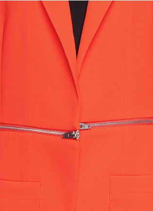 Detail View - Click To Enlarge - T BY ALEXANDER WANG - Zip waist crepe blazer