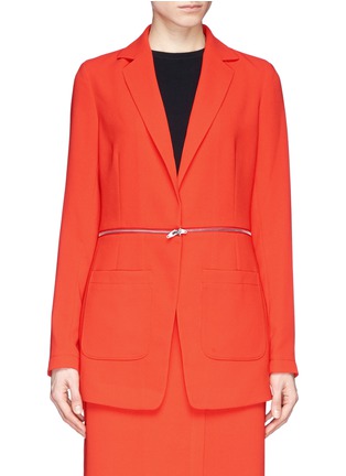 Main View - Click To Enlarge - T BY ALEXANDER WANG - Zip waist crepe blazer