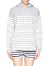Main View - Click To Enlarge - T BY ALEXANDER WANG - Rubber stripe cotton hoodie