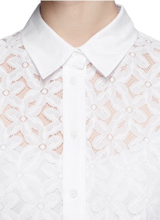 Detail View - Click To Enlarge - EQUIPMENT - 'Brett' lace shirt