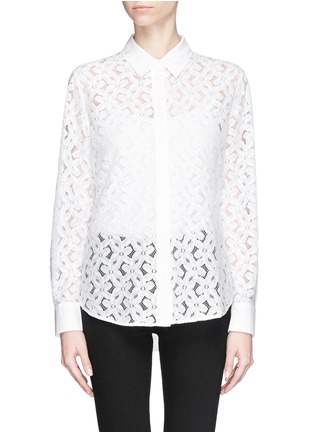 Main View - Click To Enlarge - EQUIPMENT - 'Brett' lace shirt