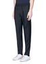 Front View - Click To Enlarge - ACNE STUDIOS - 'Ryder' stretch waist wool-mohair pants
