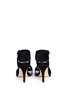 Back View - Click To Enlarge - AERIN - 'Opal' colourblock suede pumps 