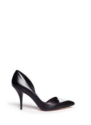 Main View - Click To Enlarge - AERIN - 'Frieda' contrast panel leather pumps