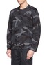 Front View - Click To Enlarge - VALENTINO GARAVANI - Camouflage French terry sweatshirt