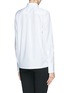 Back View - Click To Enlarge - VALENTINO GARAVANI - Ruffle placket cotton poplin shirt