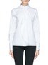 Main View - Click To Enlarge - VALENTINO GARAVANI - Ruffle placket cotton poplin shirt