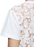 Detail View - Click To Enlarge - VALENTINO GARAVANI - Corded lace back jersey T-shirt
