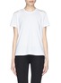 Main View - Click To Enlarge - VALENTINO GARAVANI - Corded lace back jersey T-shirt