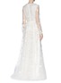 Back View - Click To Enlarge - VALENTINO GARAVANI - Flower embellished tulle gown