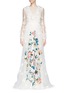 Main View - Click To Enlarge - VALENTINO GARAVANI - Flower embellished tulle gown
