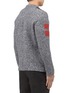 Back View - Click To Enlarge - GIVENCHY - Wool striped argyle sweater