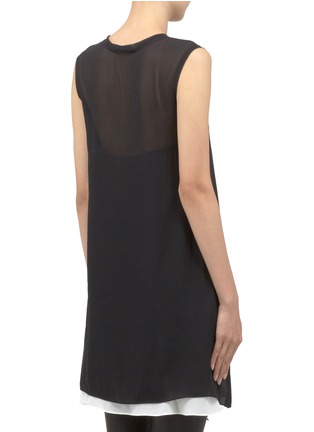 Back View - Click To Enlarge - 3.1 PHILLIP LIM - Trompe l'oeil layered dress