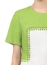 Detail View - Click To Enlarge - 3.1 PHILLIP LIM - Pin-and-eyelet embellishment two-tone shift dress