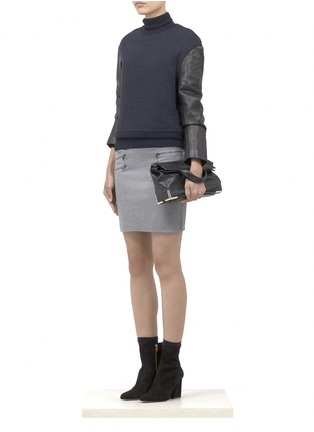 Figure View - Click To Enlarge - 3.1 PHILLIP LIM - Jersey zip detailed skirt