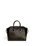 Back View - Click To Enlarge - GIVENCHY - Antigona calf-hair leopard print medium leather satchel