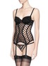 Figure View - Click To Enlarge - L'AGENT - 'Rosalyn' polka dot flock tulle basque