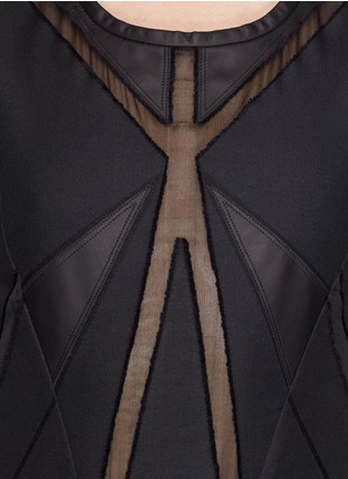 Detail View - Click To Enlarge - IRO - Ambre geometric sheer insert dress