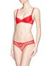 Figure View - Click To Enlarge - L'AGENT - 'Rosalyn' polka dot flock tulle mini briefs