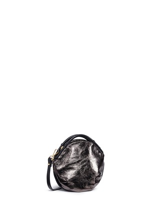 Detail View - Click To Enlarge - A-ESQUE - 'Petal Pure Mini' colourblock metallic leather bag