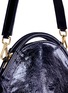  - A-ESQUE - 'Petal Miniature' colourblock metallic leather bag